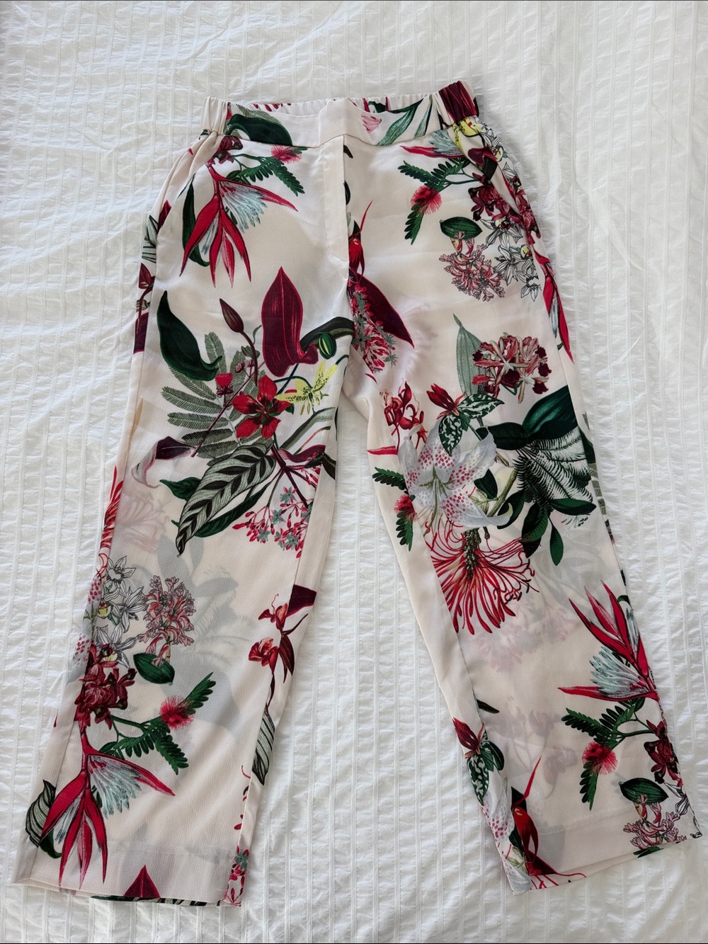 H&M Floral ankle Pants